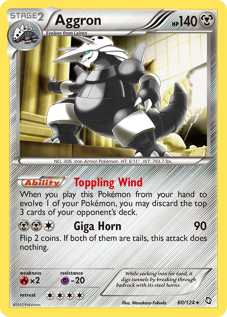 Aggron (80/124) [Black & White: Dragons Exalted] | Gear Gaming Fayetteville