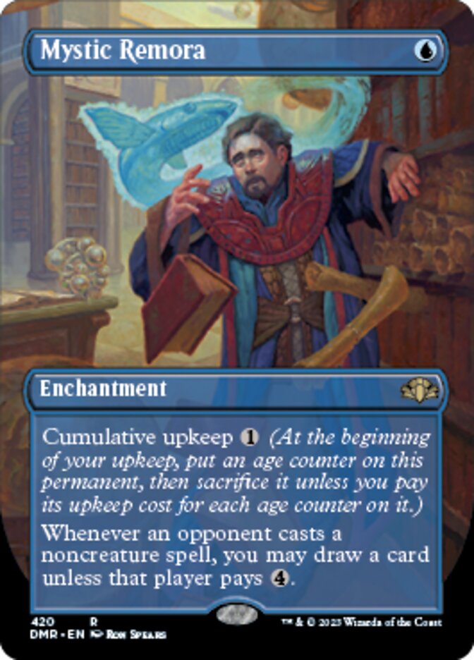 Mystic Remora (Borderless Alternate Art) [Dominaria Remastered] | Gear Gaming Fayetteville