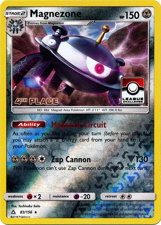 Magnezone (83/156) (League Promo 4th Place) [Sun & Moon: Ultra Prism] | Gear Gaming Fayetteville