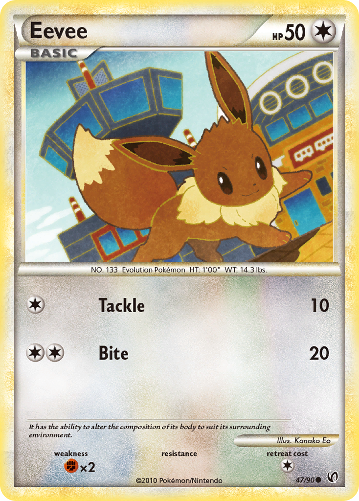 Eevee (47/90) [HeartGold & SoulSilver: Undaunted] | Gear Gaming Fayetteville