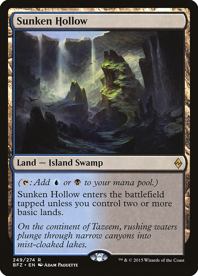 Sunken Hollow [Battle for Zendikar] | Gear Gaming Fayetteville