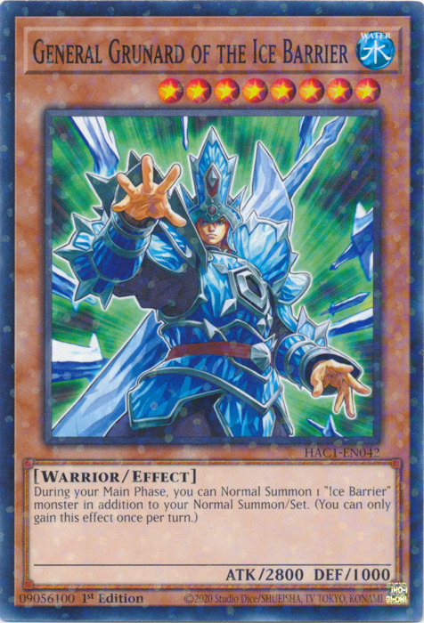 General Grunard of the Ice Barrier (Duel Terminal) [HAC1-EN042] Common | Gear Gaming Fayetteville