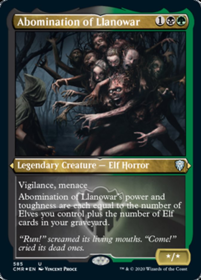 Abomination of Llanowar (Etched) [Commander Legends] | Gear Gaming Fayetteville