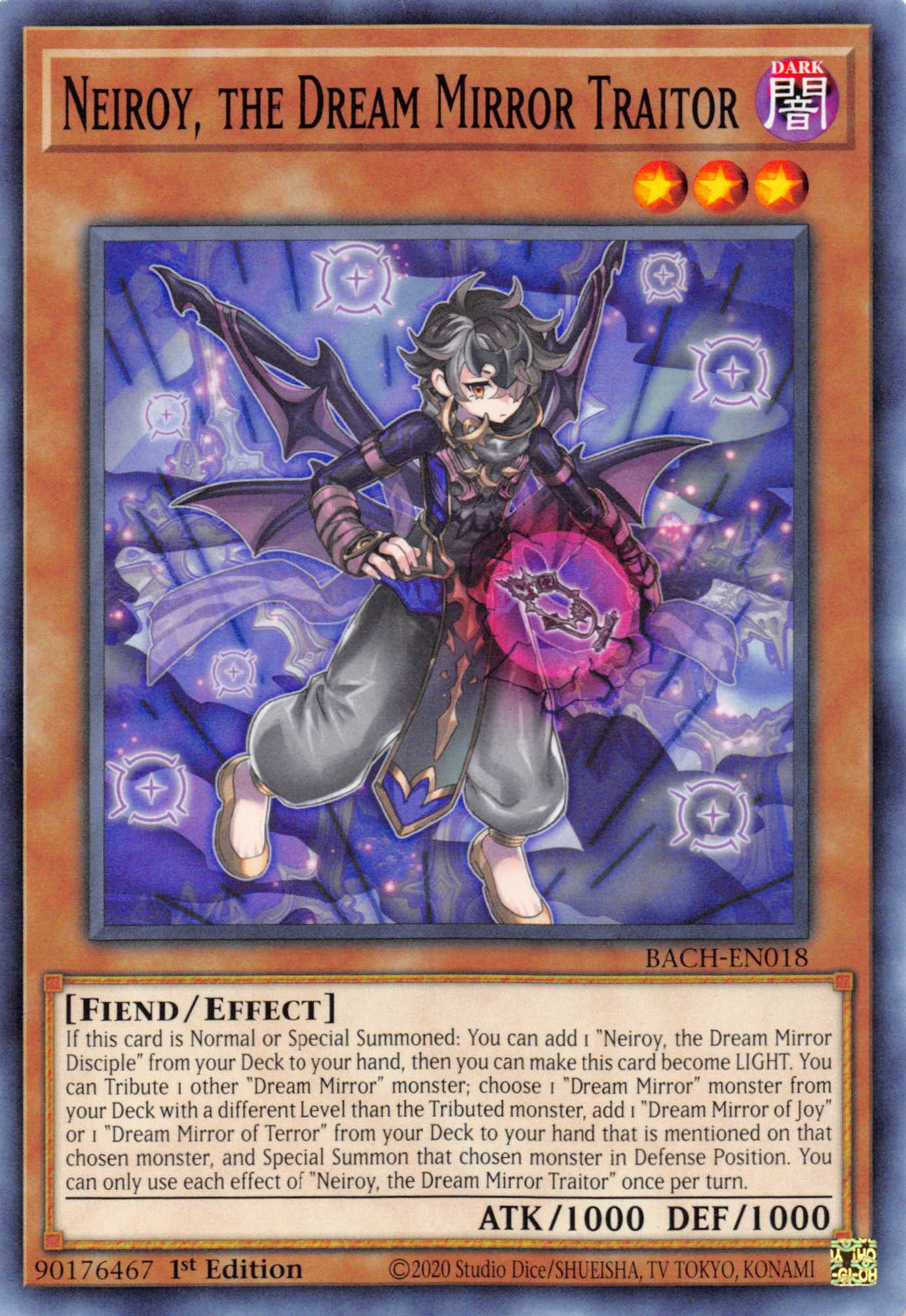 Neiroy, the Dream Mirror Traitor [BACH-EN018] Common | Gear Gaming Fayetteville