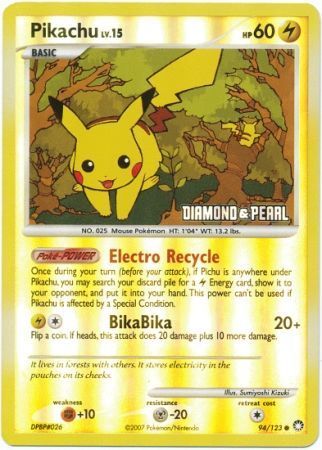 Pikachu (94/123) [Burger King Promos: 2008 Collection] | Gear Gaming Fayetteville