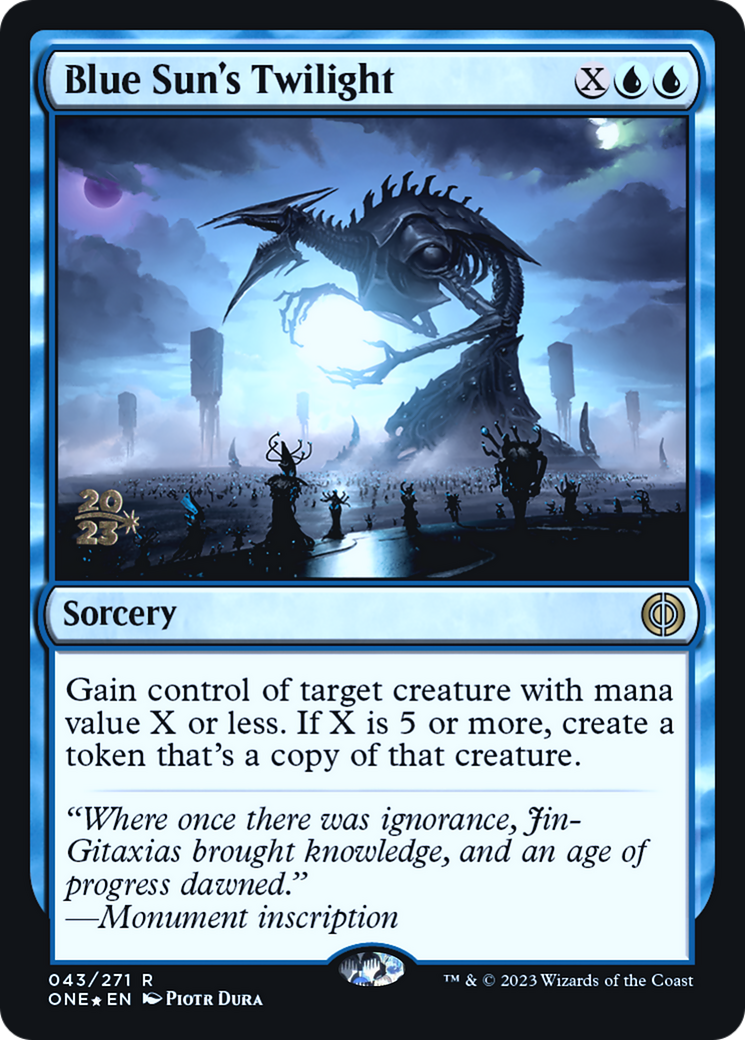 Blue Sun's Twilight [Phyrexia: All Will Be One Prerelease Promos] | Gear Gaming Fayetteville