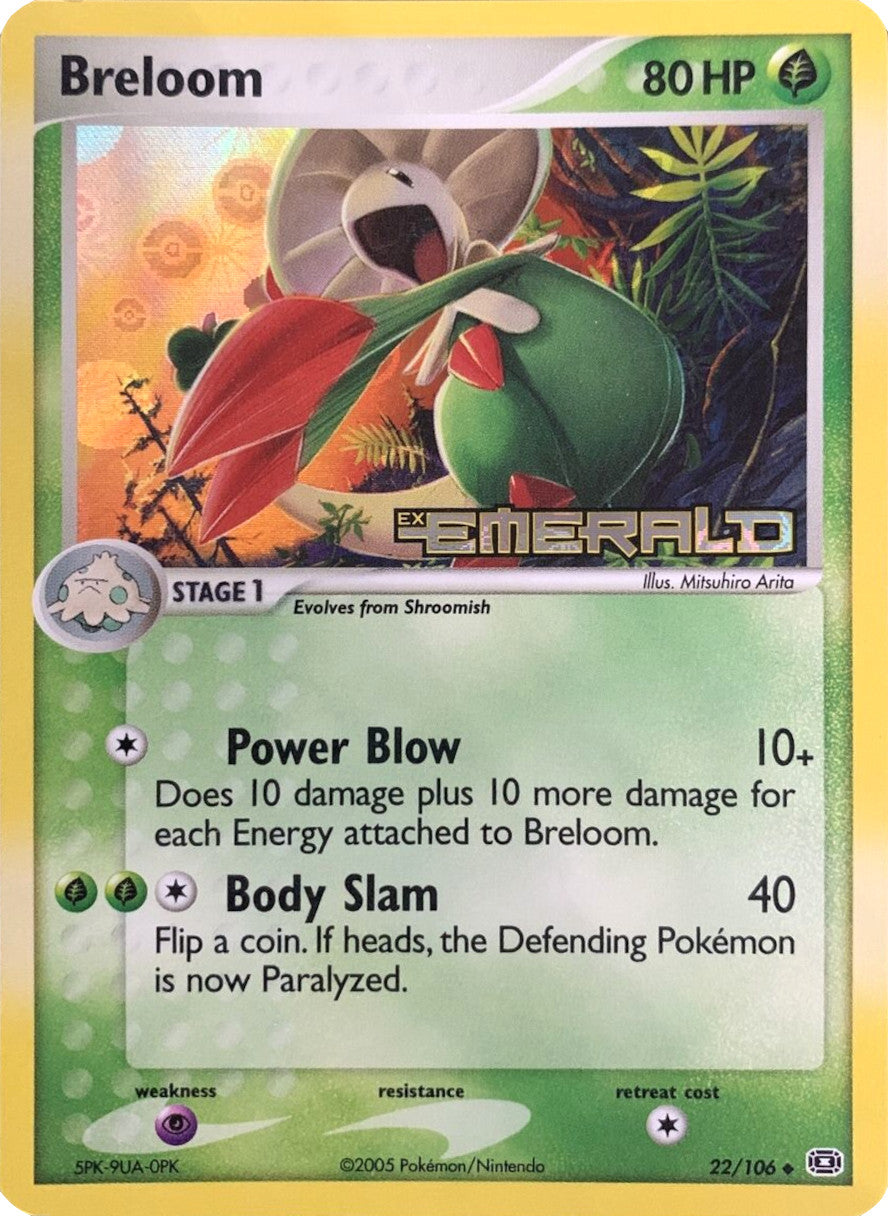 Breloom (22/106) (Stamped) [EX: Emerald] | Gear Gaming Fayetteville