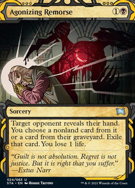 Agonizing Remorse (Foil Etched) [Strixhaven: School of Mages Mystical Archive] | Gear Gaming Fayetteville