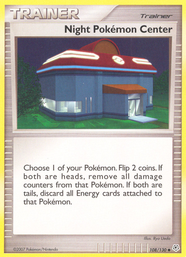 Night Pokemon Center (108/130) [Diamond & Pearl: Base Set] | Gear Gaming Fayetteville