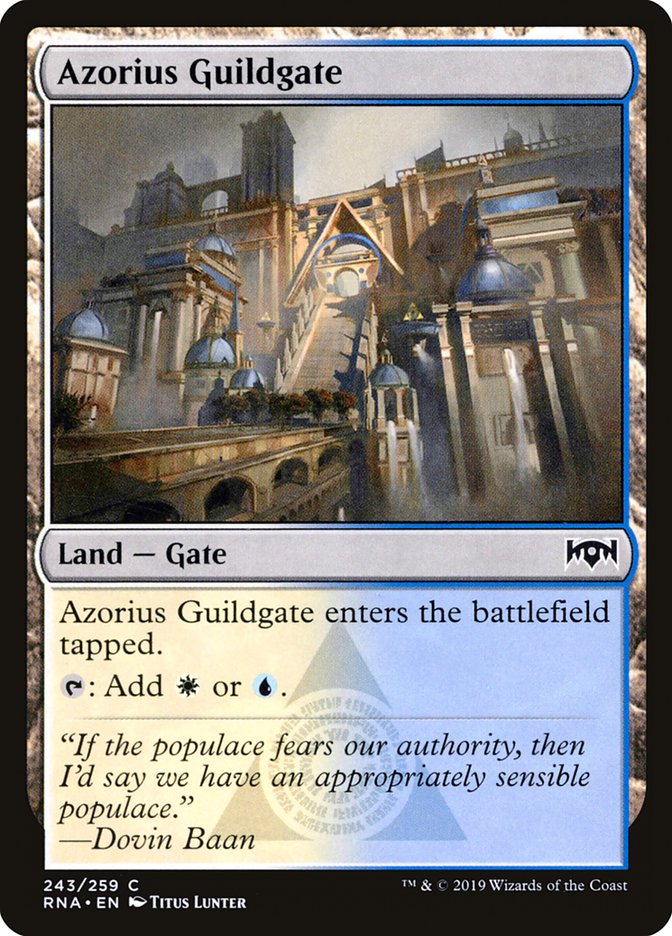 Azorius Guildgate (243/259) [Ravnica Allegiance] | Gear Gaming Fayetteville