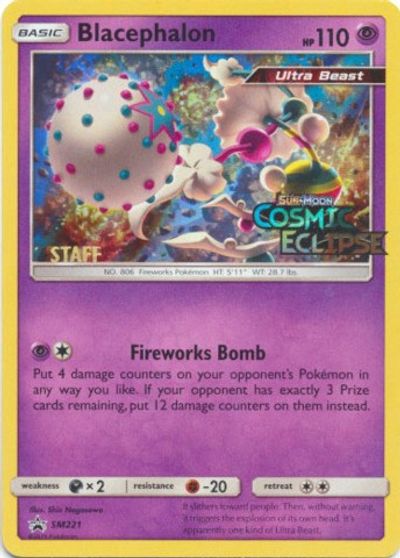 Blacephalon (SM221) (Staff Prerelease Promo) [Sun & Moon: Black Star Promos] | Gear Gaming Fayetteville