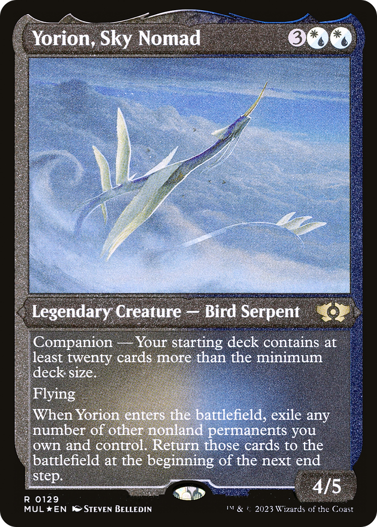 Yorion, Sky Nomad (Foil Etched) [Multiverse Legends] | Gear Gaming Fayetteville