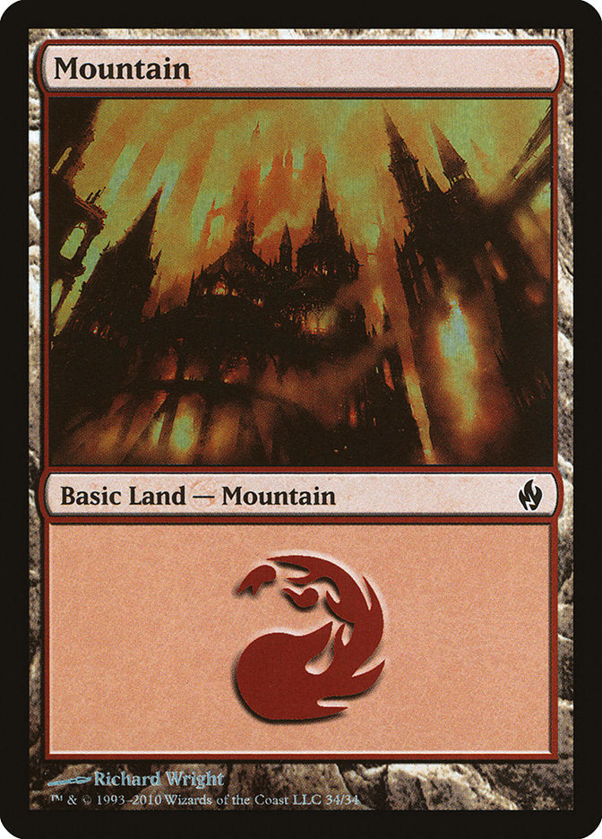 Mountain (34) [Premium Deck Series: Fire and Lightning] | Gear Gaming Fayetteville