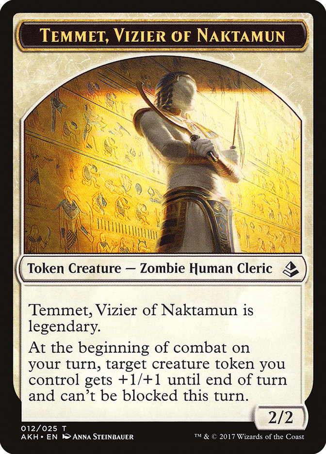 Temmet, Vizier of Naktamun Token [Amonkhet Tokens] | Gear Gaming Fayetteville