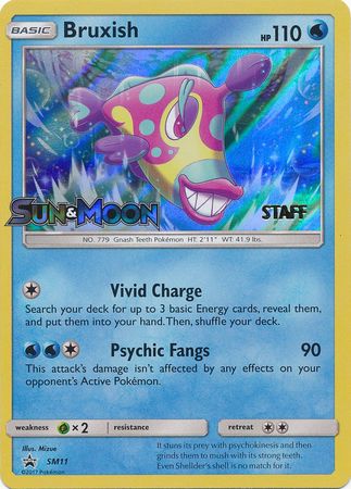 Bruxish (SM11) (Staff Prerelease Promo) [Sun & Moon: Black Star Promos] | Gear Gaming Fayetteville