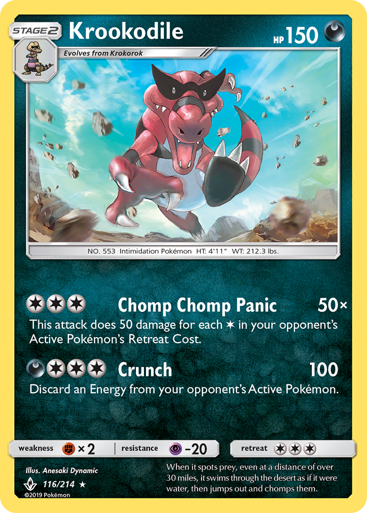 Krookodile (116/214) [Sun & Moon: Unbroken Bonds] | Gear Gaming Fayetteville
