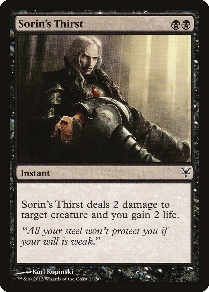 Sorin's Thirst [Duel Decks: Sorin vs. Tibalt] | Gear Gaming Fayetteville