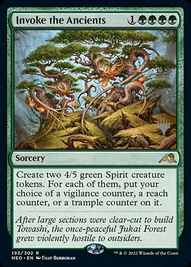 Invoke the Ancients (Promo Pack) [Kamigawa: Neon Dynasty Promos] | Gear Gaming Fayetteville