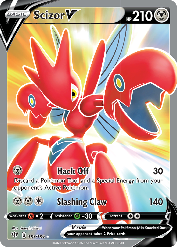 Scizor V (183/189) [Sword & Shield: Darkness Ablaze] | Gear Gaming Fayetteville