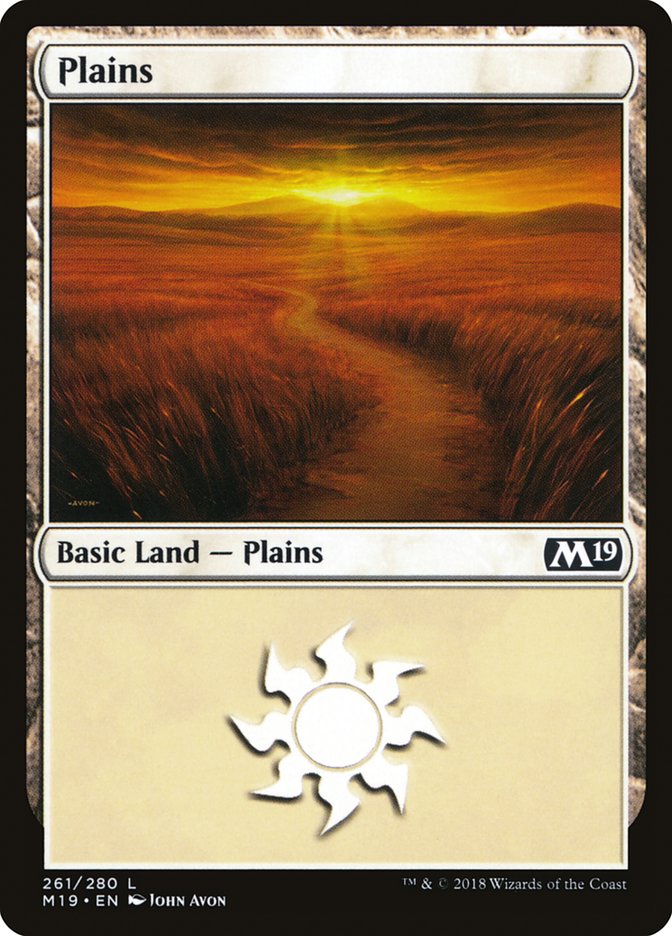 Plains (261) [Core Set 2019] | Gear Gaming Fayetteville