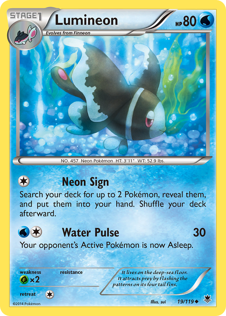 Lumineon (19/119) [XY: Phantom Forces] | Gear Gaming Fayetteville