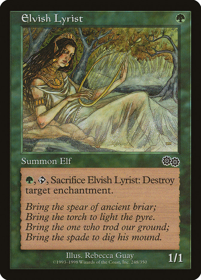 Elvish Lyrist [Urza's Saga] | Gear Gaming Fayetteville