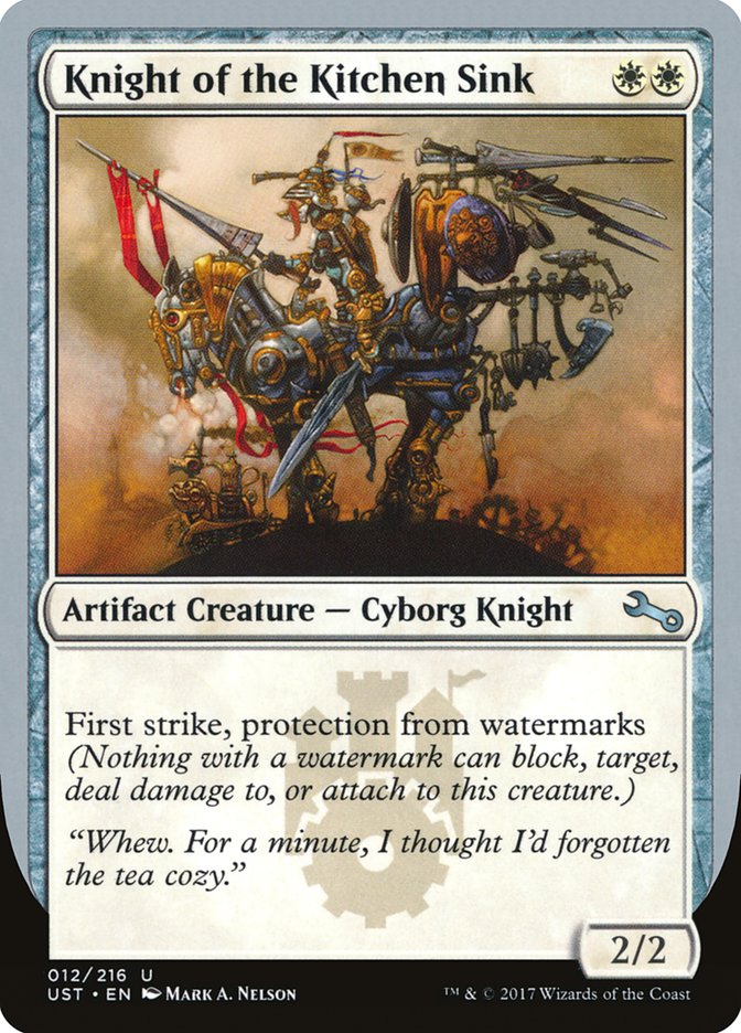 Knight of the Kitchen Sink ("protection from watermarks") [Unstable] | Gear Gaming Fayetteville