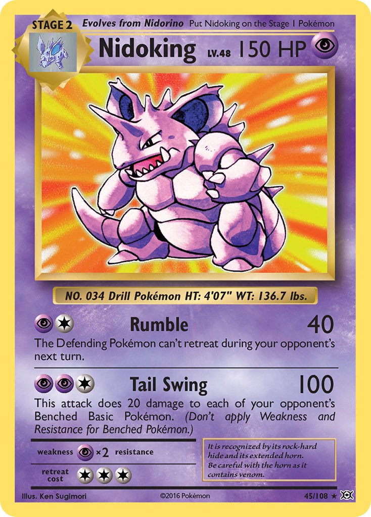 Nidoking (45/108) (Theme Deck Exclusive) [XY: Evolutions] | Gear Gaming Fayetteville