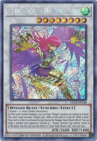 Cyber Slash Harpie Lady [DLCS-EN148] Secret Rare | Gear Gaming Fayetteville