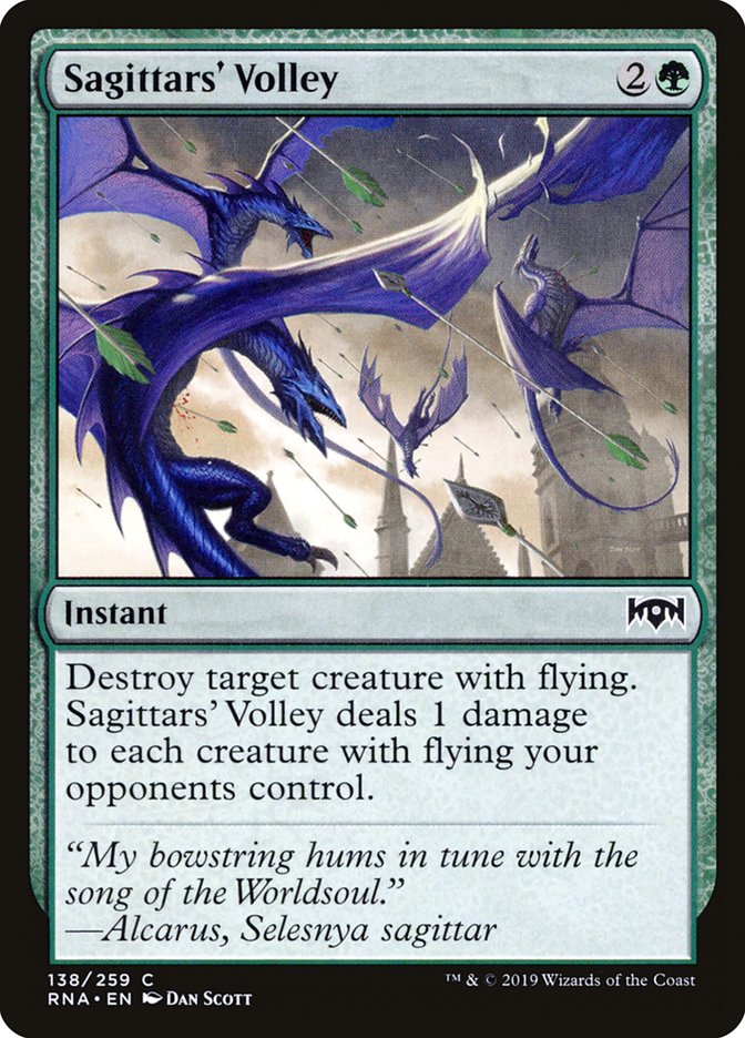 Sagittars' Volley [Ravnica Allegiance] | Gear Gaming Fayetteville