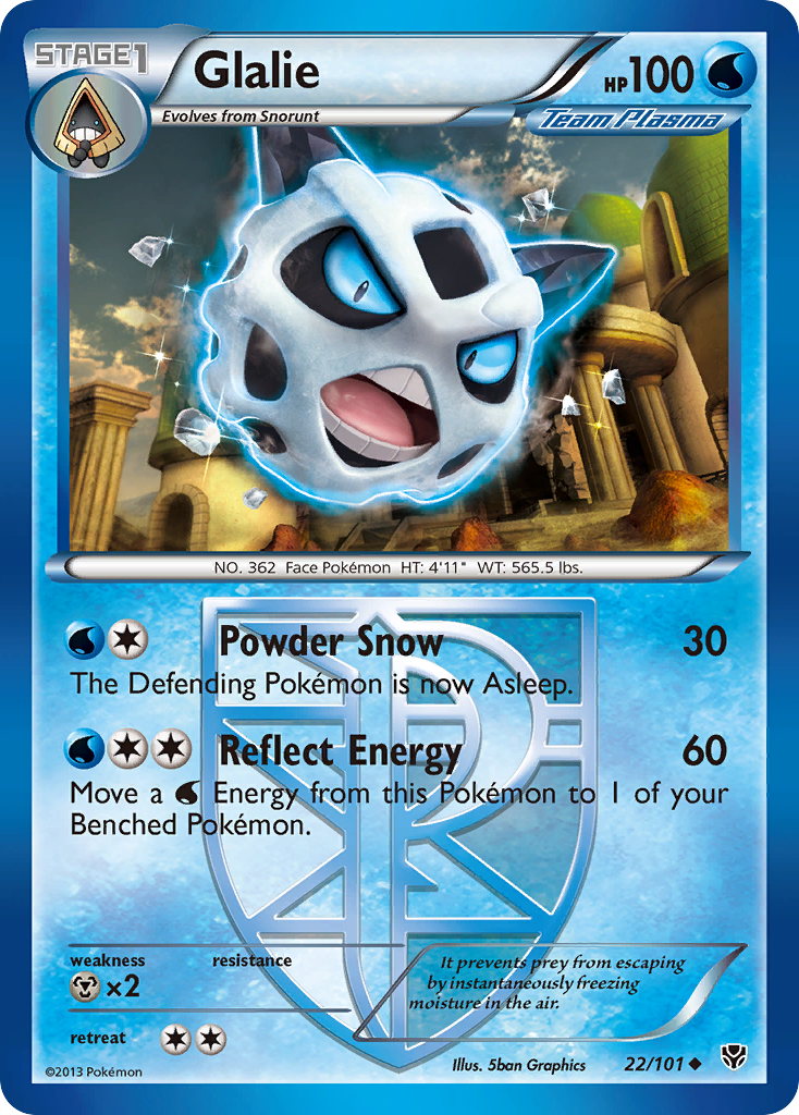 Glalie (22/101) [Black & White: Plasma Blast] | Gear Gaming Fayetteville