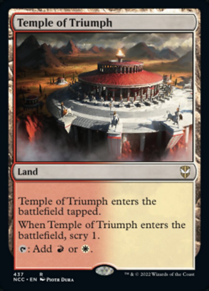 Temple of Triumph [Streets of New Capenna Commander] | Gear Gaming Fayetteville