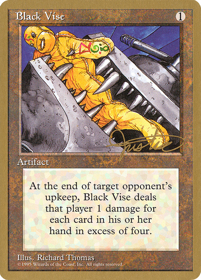 Black Vise (Mark Justice) [Pro Tour Collector Set] | Gear Gaming Fayetteville