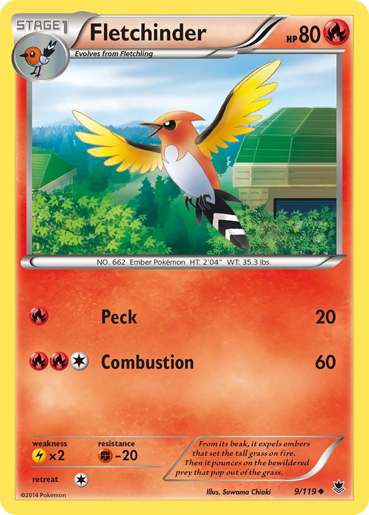 Fletchinder (9/119) [XY: Phantom Forces] | Gear Gaming Fayetteville