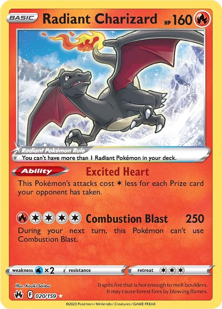 Radiant Charizard (020/159) [Sword & Shield: Crown Zenith] | Gear Gaming Fayetteville