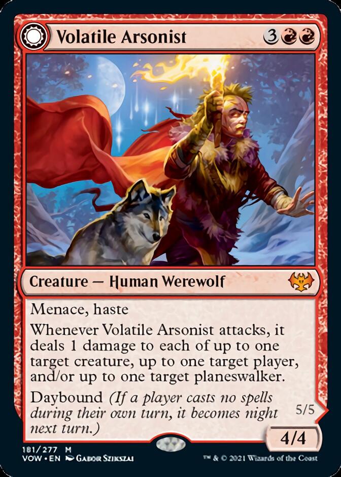 Volatile Arsonist // Dire-Strain Anarchist [Innistrad: Crimson Vow] | Gear Gaming Fayetteville