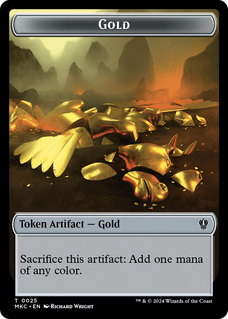 Gold // The Monarch Double-Sided Token [Murders at Karlov Manor Commander Tokens] | Gear Gaming Fayetteville