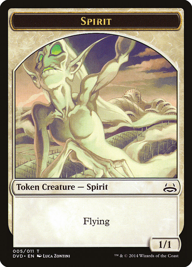 Spirit Token (Divine vs. Demonic) [Duel Decks Anthology Tokens] | Gear Gaming Fayetteville