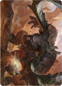 Moraug, Fury of Akoum Art Card [Zendikar Rising Art Series] | Gear Gaming Fayetteville