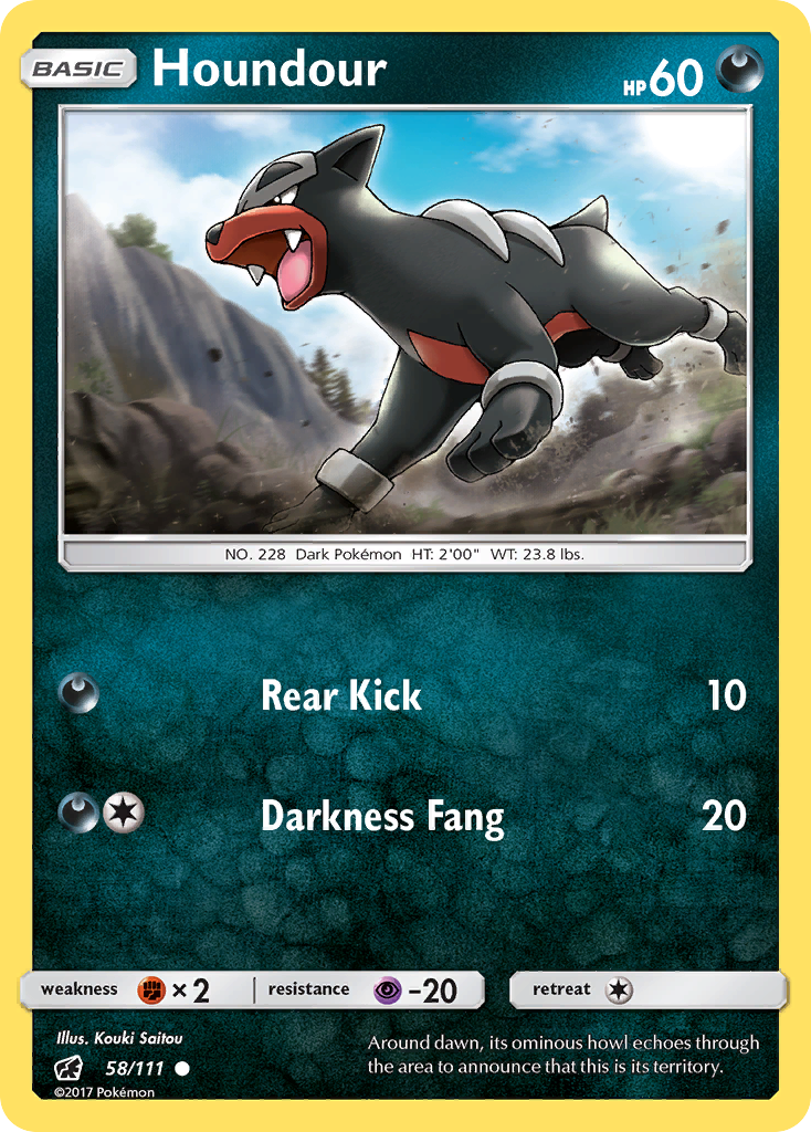 Houndour (58/111) [Sun & Moon: Crimson Invasion] | Gear Gaming Fayetteville