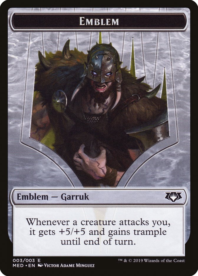 Garruk, Apex Predator Emblem [Mythic Edition Tokens] | Gear Gaming Fayetteville