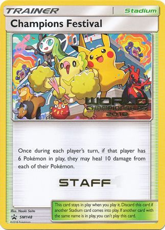 Champions Festival (SM148) (2018 Staff) [Sun & Moon: Black Star Promos] | Gear Gaming Fayetteville