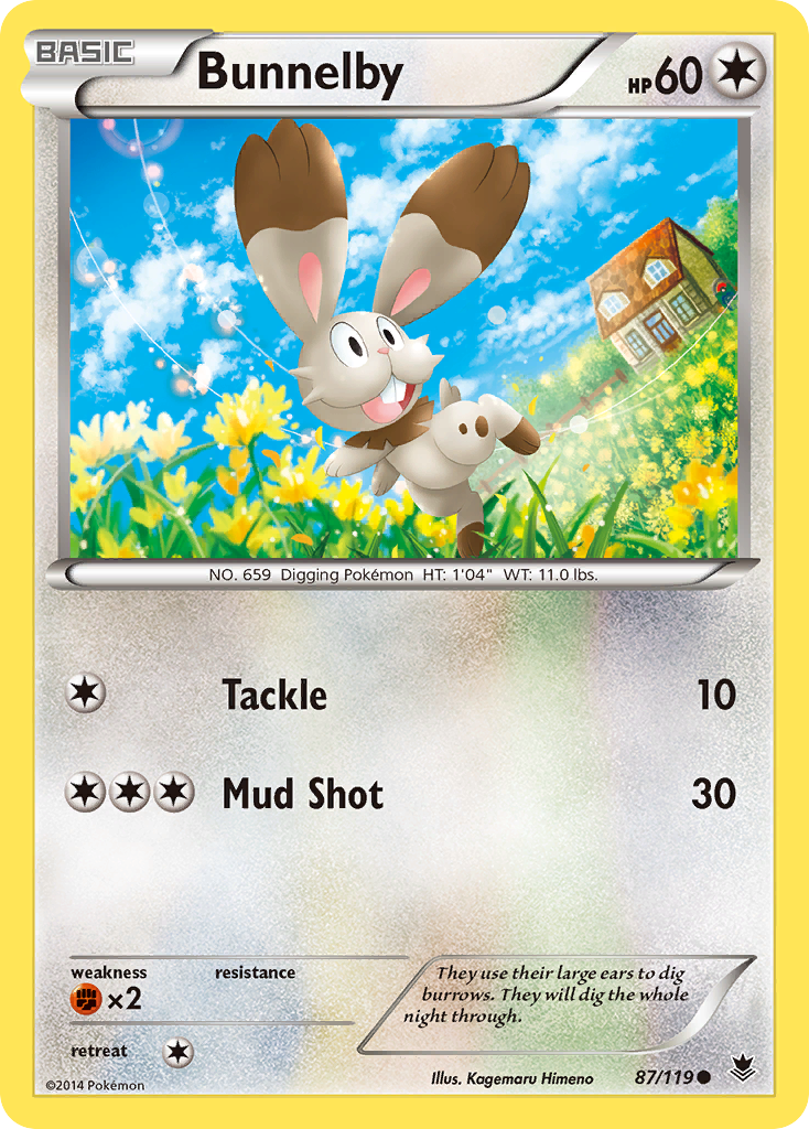 Bunnelby (87/119) [XY: Phantom Forces] | Gear Gaming Fayetteville