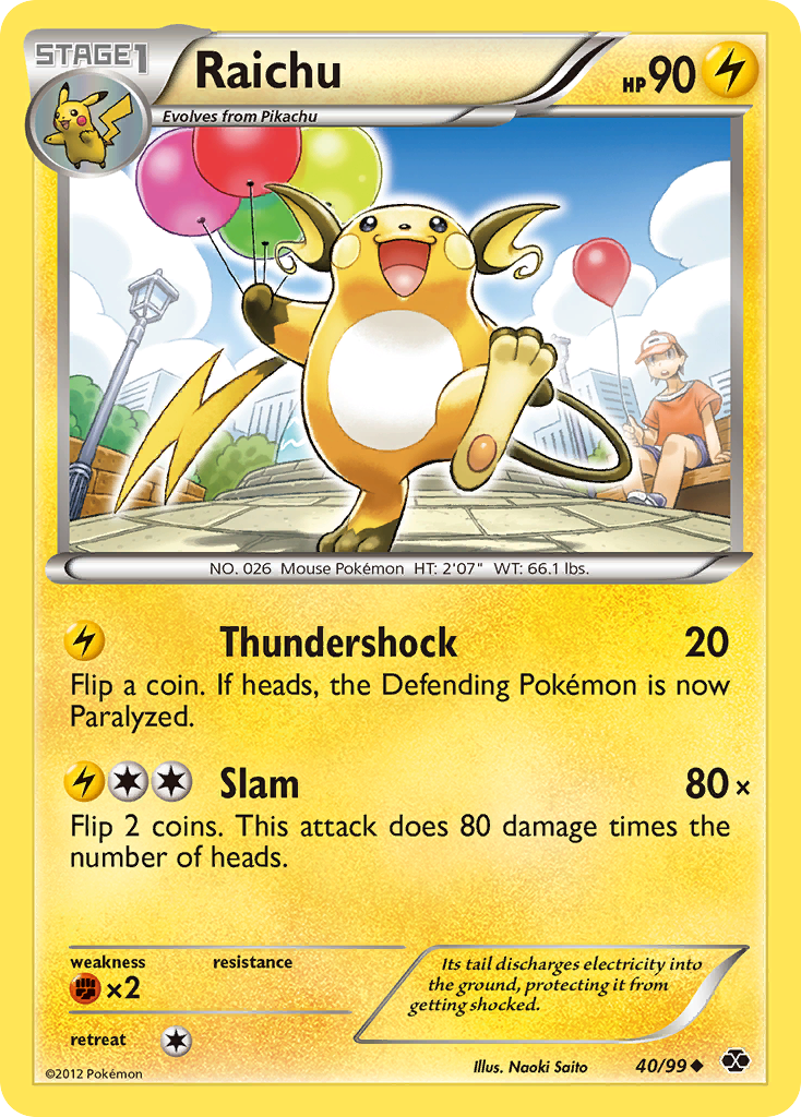 Raichu (40/99) [Black & White: Next Destinies] | Gear Gaming Fayetteville