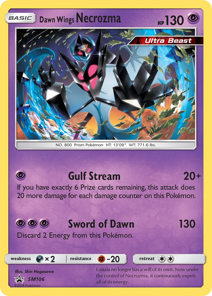 Dawn Wings Necrozma (SM106) [Sun & Moon: Black Star Promos] | Gear Gaming Fayetteville