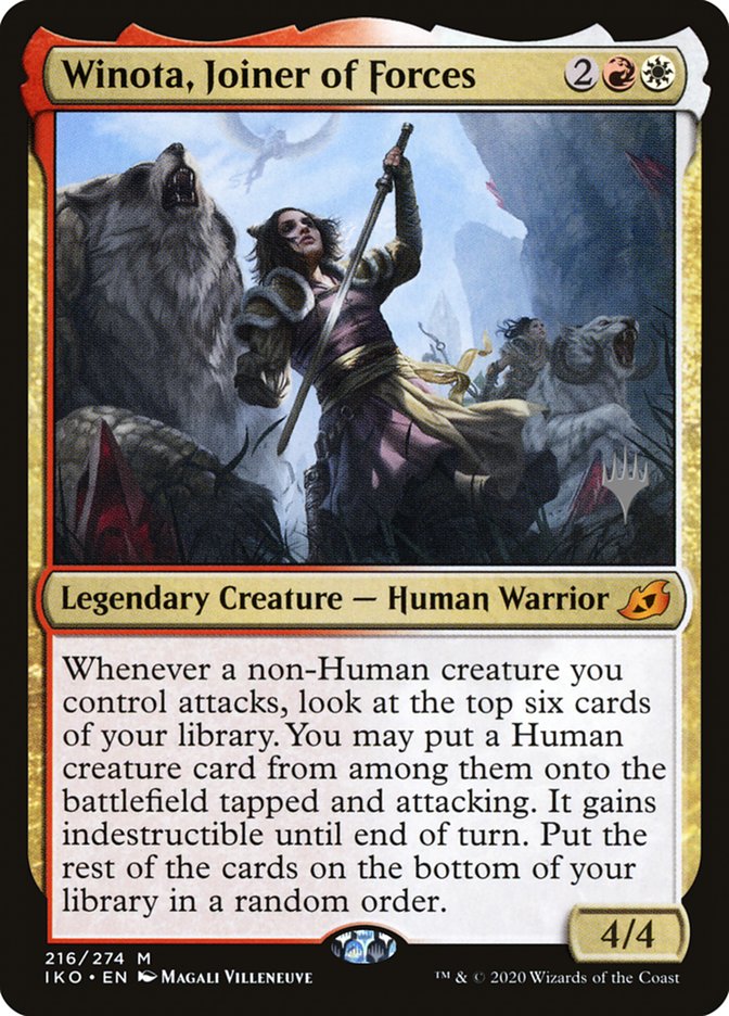 Winota, Joiner of Forces (Promo Pack) [Ikoria: Lair of Behemoths Promos] | Gear Gaming Fayetteville