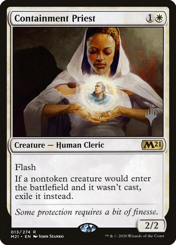 Containment Priest (Promo Pack) [Core Set 2021 Promos] | Gear Gaming Fayetteville