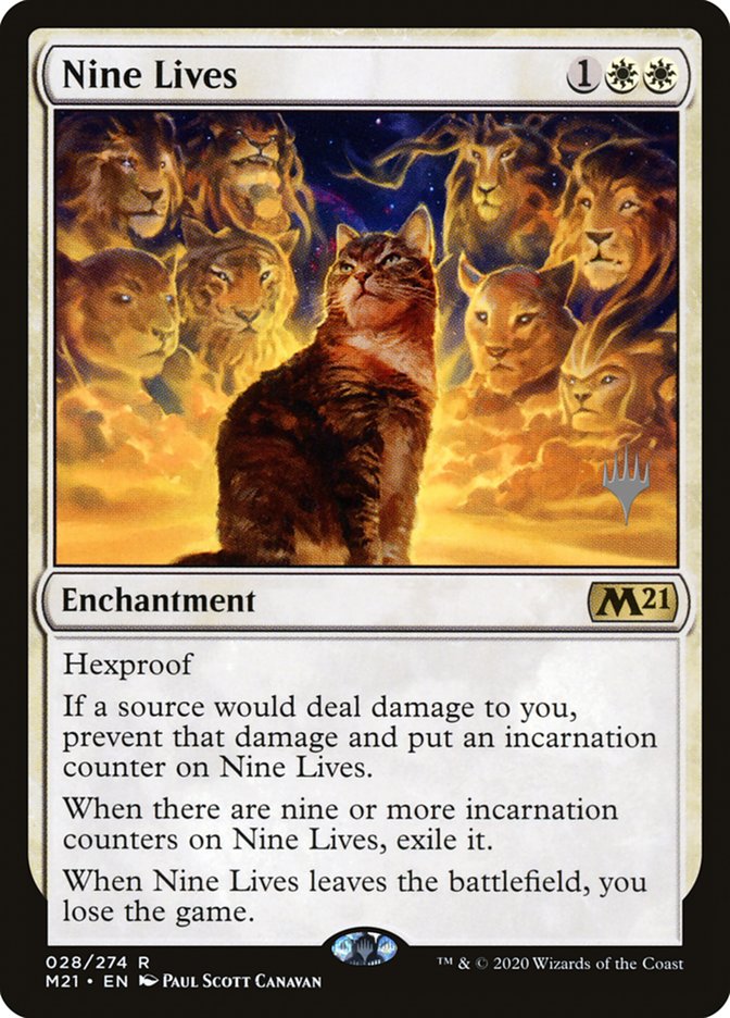 Nine Lives (Promo Pack) [Core Set 2021 Promos] | Gear Gaming Fayetteville