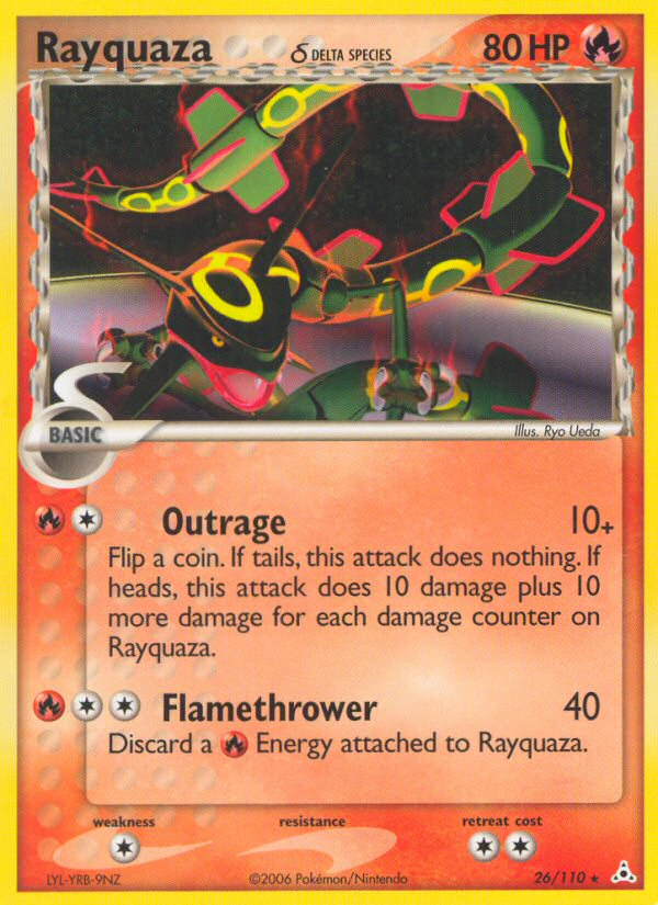 Rayquaza (26/110) (Delta Species) [EX: Holon Phantoms] | Gear Gaming Fayetteville