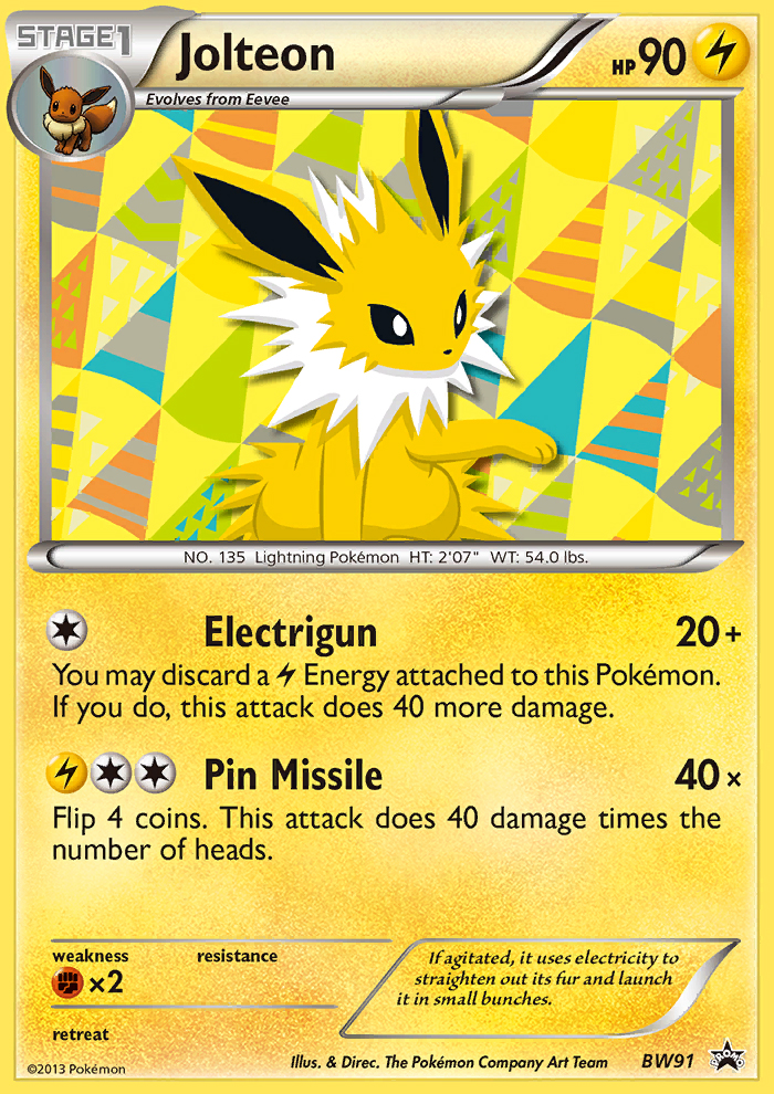 Jolteon (BW91) [Black & White: Black Star Promos] | Gear Gaming Fayetteville